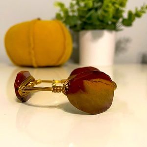 Bourbon and Bow Ties Garnet Stone Bracelet